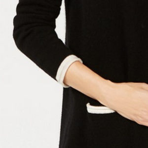 Charter Club Women's Pure Cashmere Completer Sweater Black Size S